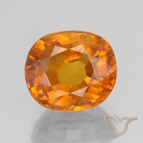 3.23ct طبيعي برتقالي زاهى زفير, بيضوي, SI