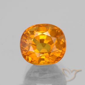 3.53ct طبيعي برتقالى مشمشى زفير, بيضوي, VS-SI