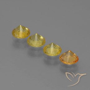 أحجار زفير متعدد الألوان طبيعية، دائري، VVS-VS، وزنها 1.86 قيراط