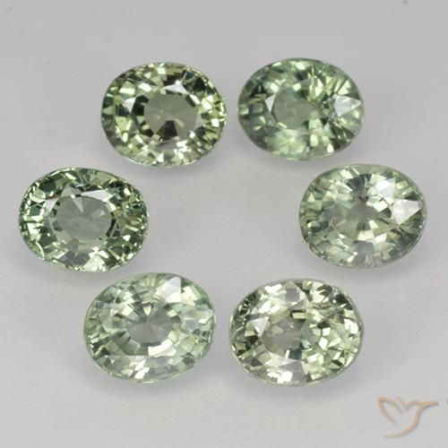 4.06ctw طبيعي Medium Light Green زفير, بيضوي, VVS-VS