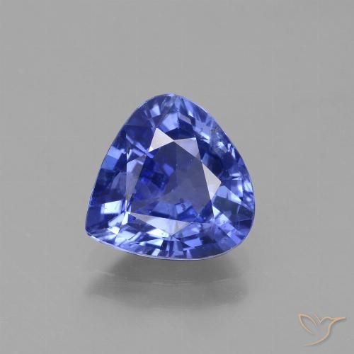 2.27ct طبيعي أزرق بنفسجى غامق زفير, شكل الكمثرى, قليلا جدا