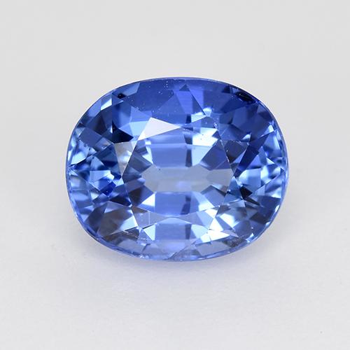 2.32ct طبيعي أزرق داكن متوسط زفير, بيضوي, قليلا جدا