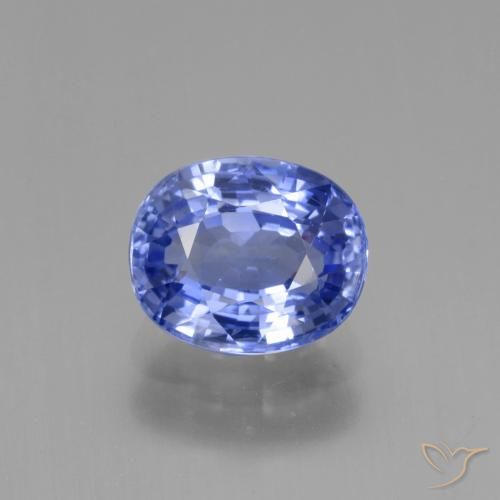 2.63ct طبيعي أزرق باستيلى زفير, بيضوي, VVS-VS