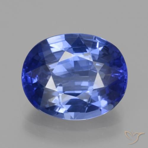 5.96ct طبيعي أزرق وردة الذرة زفير, بيضوي, VVS-VS