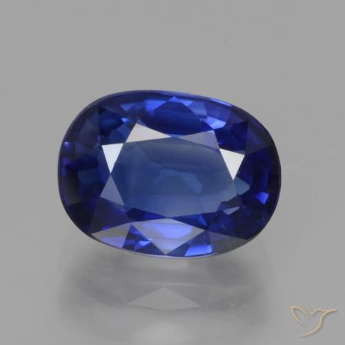 3.34ct طبيعي الأزرق الملكي زفير, بيضوي, قليلا جدا