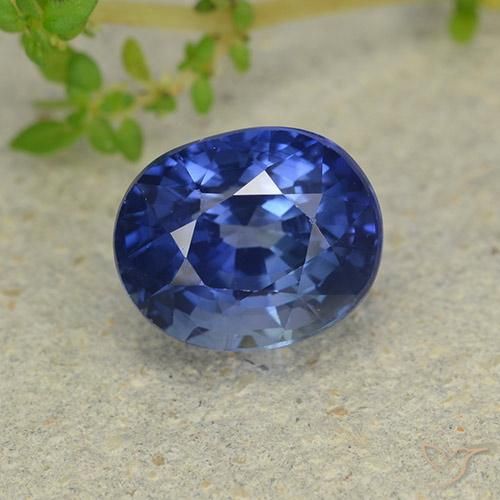 3.38ct طبيعي أزرق وردة الذرة زفير, بيضوي, قليلا جدا