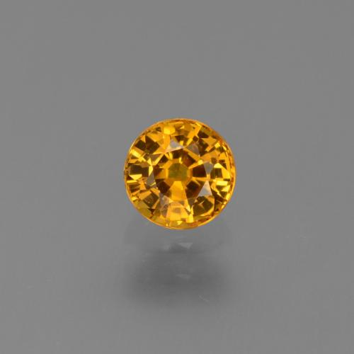 0.68ct طبيعي برتقالى متوسط زفير, دائري, قليلا جدا