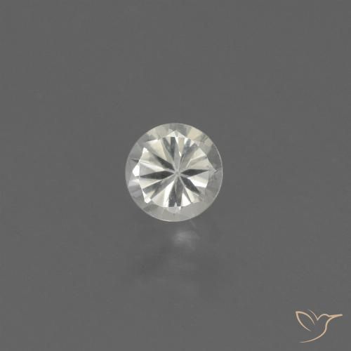 0.40ct طبيعي أبيض دافئ زفير, دائري, VVS-VS