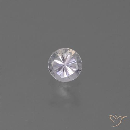 0.34ct طبيعي أبيض وردى-أرجوانى زفير, دائري, قليلا جدا
