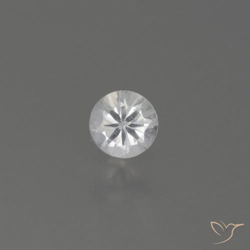 0.32ct طبيعي أبيض زفير, دائري, قليلا جدا