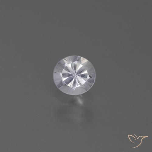 0.46ct طبيعي أبيض زفير, دائري, VVS-VS