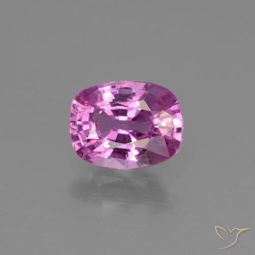1.03ct طبيعي أرجوانى كثيف زفير, وسادة, قليلا جدا