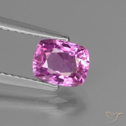1.22ct طبيعي أرجوانى وردى كثيف زفير, وسادة, قليلا جدا