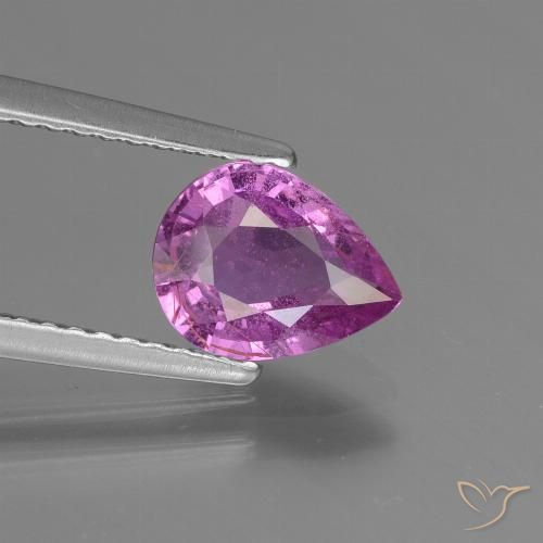1.32ct طبيعي أرجوانى متوسط زفير, شكل الكمثرى, VS-SI