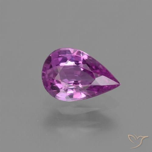 1.23ct طبيعي أرجوانى وردى كثيف زفير, شكل الكمثرى, VVS-VS