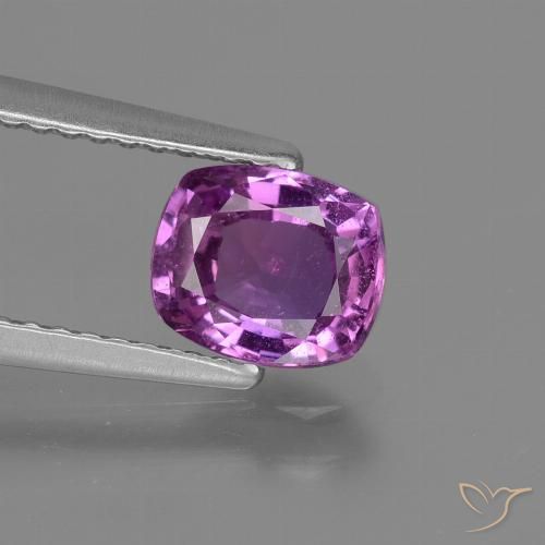 1.31ct طبيعي أرجوانى كثيف زفير, وسادة, قليلا جدا