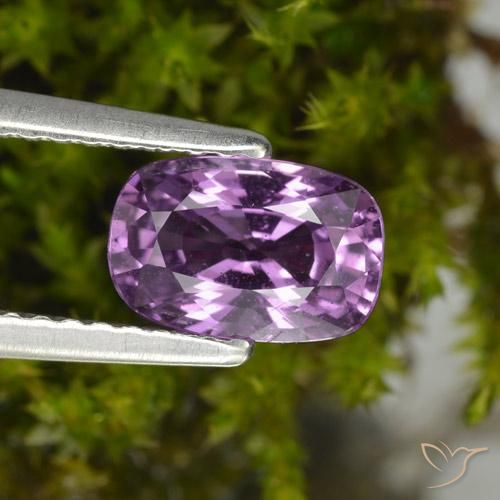 1.42ct طبيعي أرجوانى متوسط زفير, وسادة, قليلا جدا