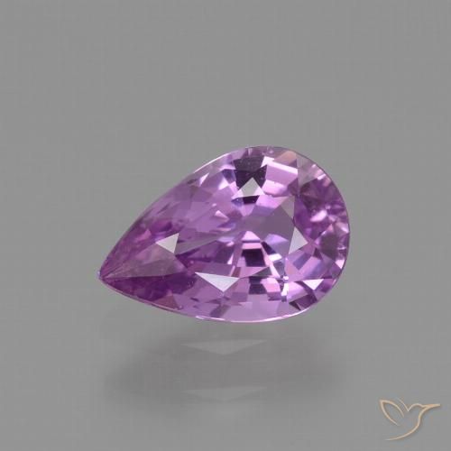 1.13ct طبيعي أرجوانى كهربائى زفير, شكل الكمثرى, VVS