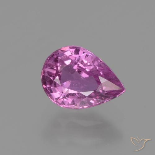 1.21ct طبيعي أرجوانى وردى زفير, شكل الكمثرى, قليلا جدا
