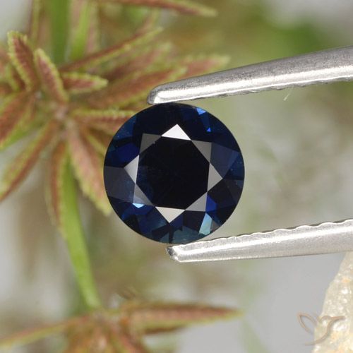 0.62ct طبيعي أزرق بحرى زفير, دائري, قليلا جدا