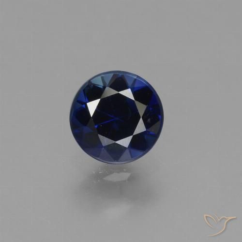 0.69ct طبيعي أزرق بحرى زفير, دائري, قليلا جدا