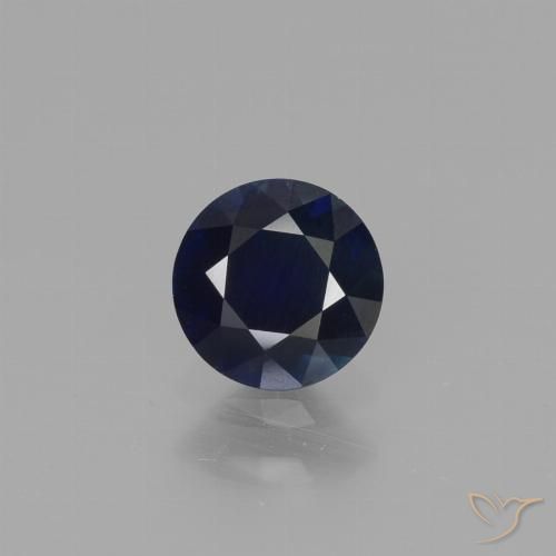 0.66ct طبيعي أزرق الشفق زفير, دائري, قليلا جدا