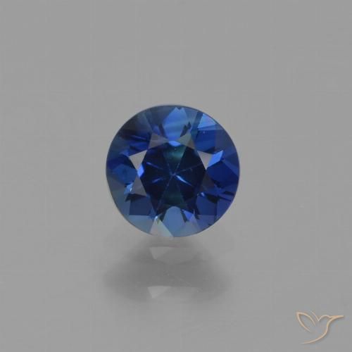 0.56ct طبيعي أزرق بحرى زفير, دائري, قليلا جدا