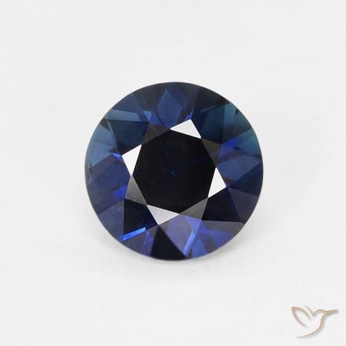 0.63ct طبيعي أزرق الشفق زفير, دائري, قليلا جدا