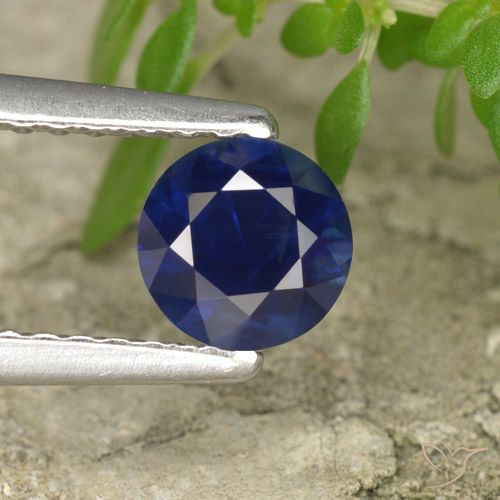 0.60ct طبيعي أزرق بحرى زفير, دائري, قليلا جدا