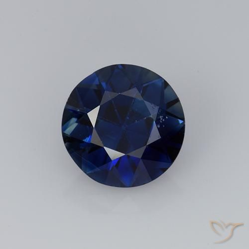 0.76ct طبيعي أزرق الشفق زفير, دائري, قليلا جدا