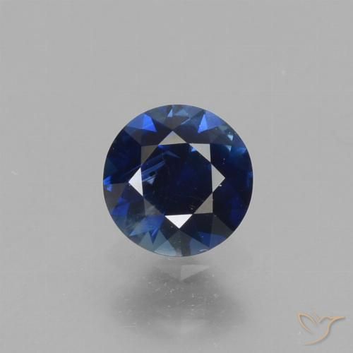 0.54ct طبيعي أزرق الشفق زفير, دائري, قليلا جدا