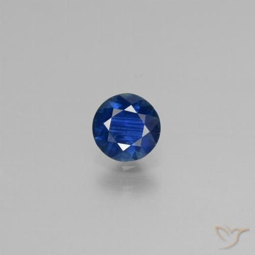 0.52ct طبيعي أزرق بحرى زفير, دائري, قليلا جدا