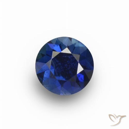 0.64ct طبيعي أزرق الشفق زفير, دائري, قليلا جدا