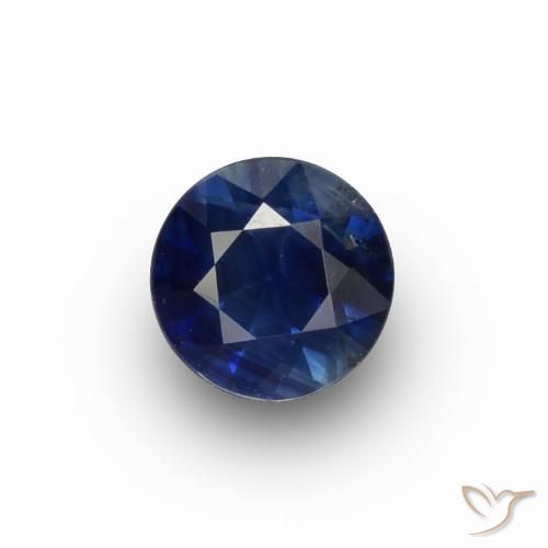 0.67ct طبيعي أزرق الشفق زفير, دائري, قليلا جدا