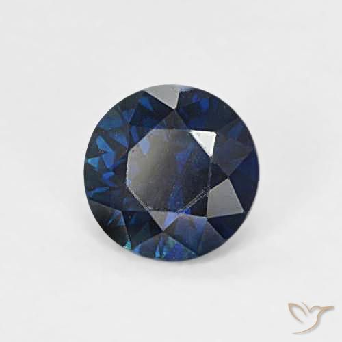 0.65ct طبيعي أزرق منتصف الليل زفير, دائري, VVS-VS