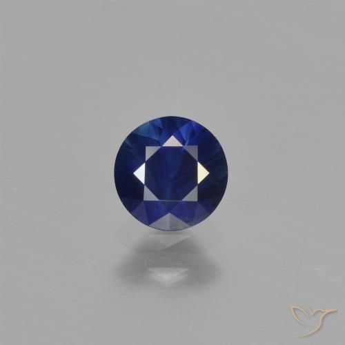 0.56ct طبيعي أزرق الشفق زفير, دائري, قليلا جدا