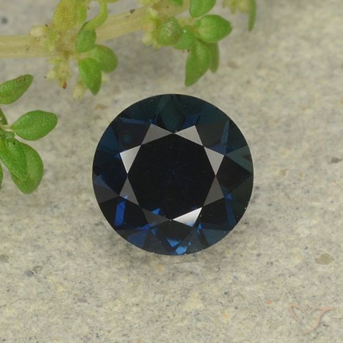 0.63ct طبيعي ازرق مسود زفير, دائري, VVS-VS