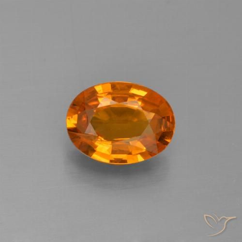 1.33ct طبيعي برتقالي زاهى زفير, بيضوي, VS-SI