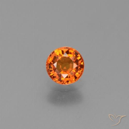 0.66ct طبيعي برتقالي زاهى زفير, دائري, VVS-VS