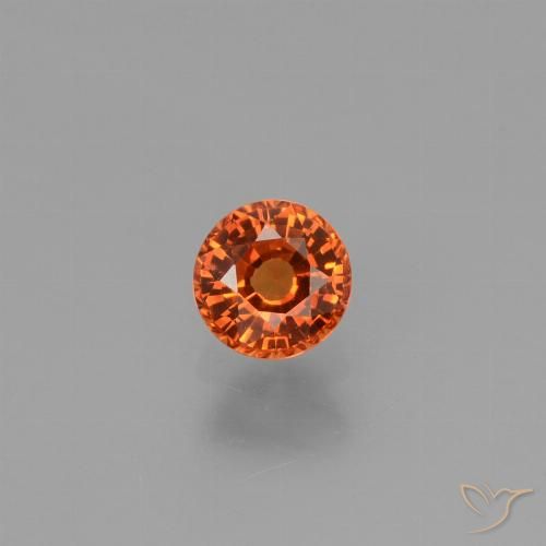 0.66ct طبيعي برتقالى متوسط زفير, دائري, VVS-VS