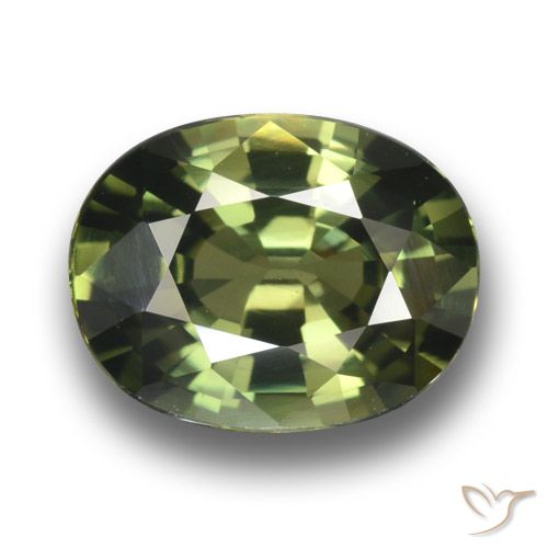 3.38ct طبيعي أخضر داكن-متوسط زفير, بيضوي, VVS-VS