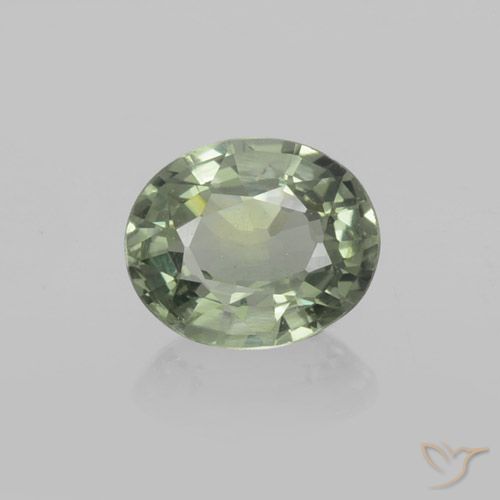 0.77ct طبيعي أخضر الغابات زفير, بيضوي, VVS-VS