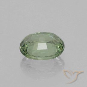 زفير Medium Light Green طبيعي، بيضوي، 0.83 قيراط، VVS-VS