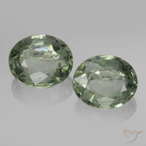1.53ctw طبيعي أخضر ترابى زفير, بيضوي, VVS-VS, Photo A