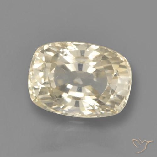 1.45ct طبيعي أصفر فاتح زفير, وسادة, VVS