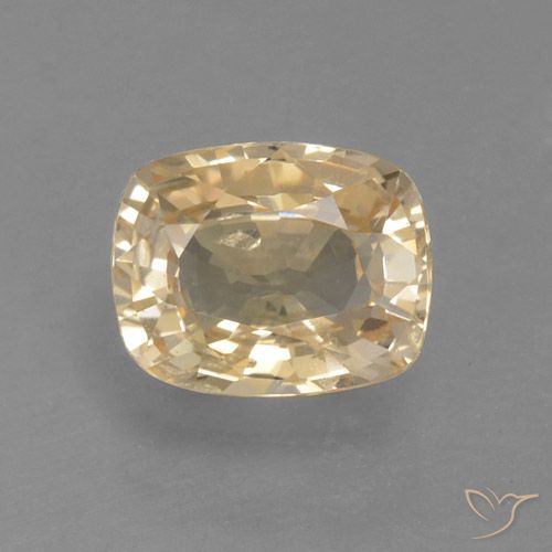 1.09ct طبيعي لون كريمى زفير, وسادة, قليلا جدا