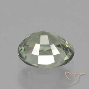 زفير Medium Light Green طبيعي، بيضوي، 0.91 قيراط، قليلا جدا