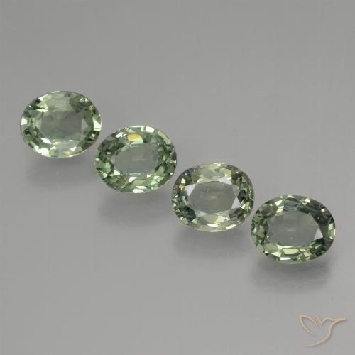 2.89ctw طبيعي Medium Light Green زفير, بيضوي, VVS-VS