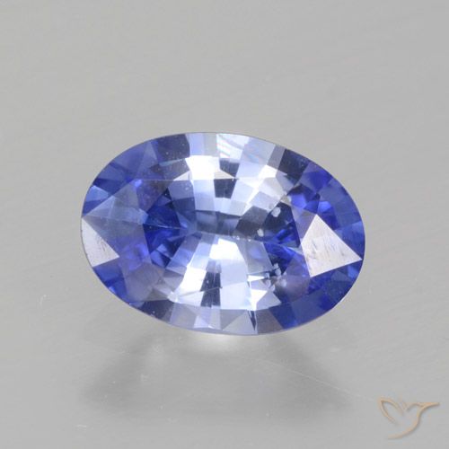0.75ct طبيعي أزرق باستيلى زفير, بيضوي, VVS-VS