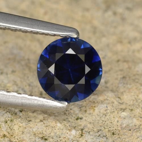 0.57ct طبيعي أزرق الشفق زفير, دائري, VVS-VS